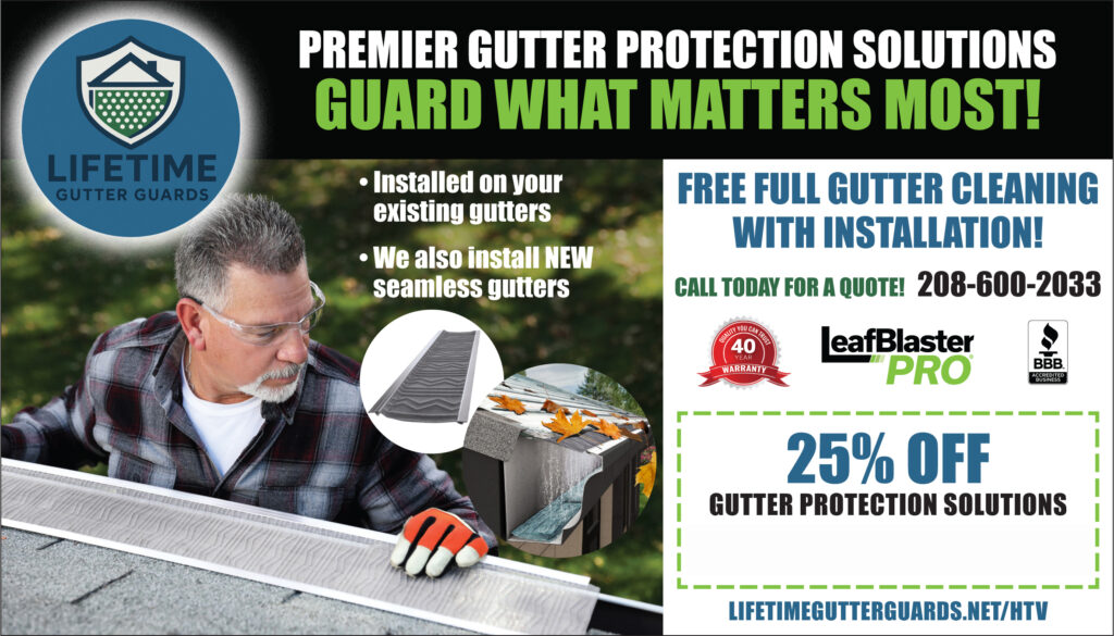 Lifetime Gutter Guards HTV - Idaho promo ad card